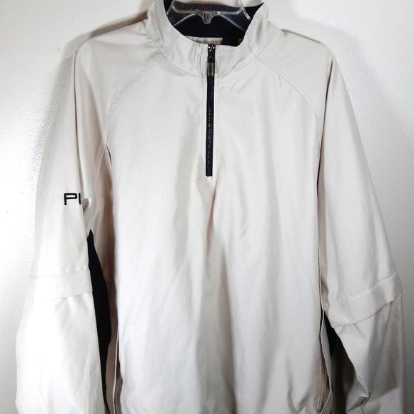 PING Collection Windbreaker X-Large 1/4 Zip  " Removable Sleeves " Neenah Paper - Picture 1 of 13